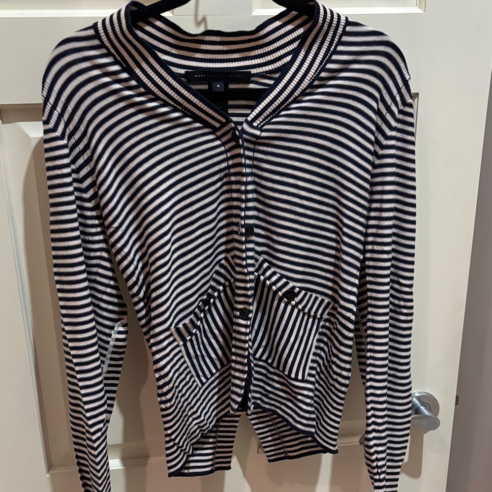 Striped Women's Cardigan Sweater